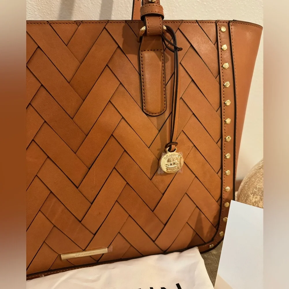 Brahmin Tan Nelani Leather Handbag NWT (see description)